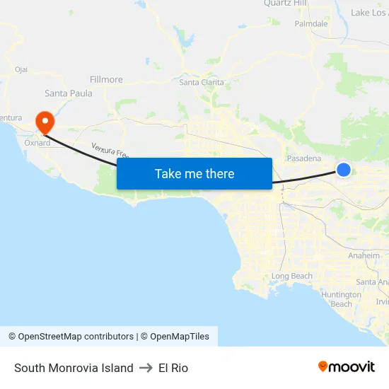 South Monrovia Island to El Rio map