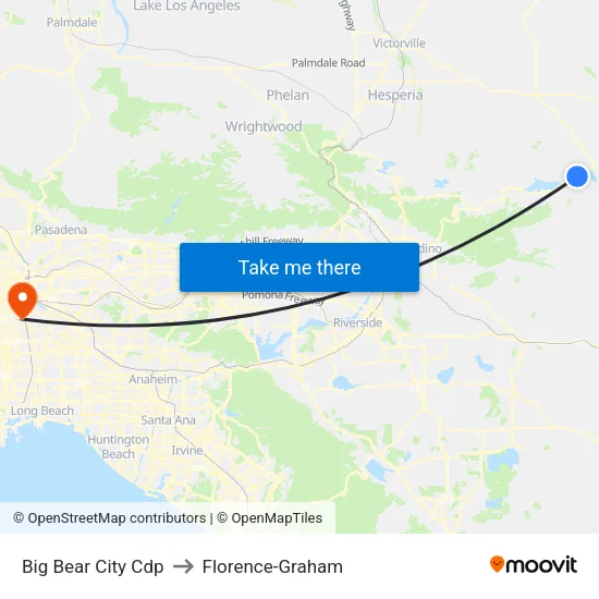 Big Bear City Cdp to Florence-Graham map