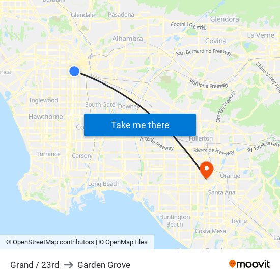 Grand / 23rd to Garden Grove map