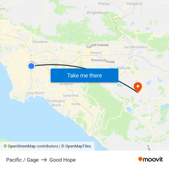 Pacific / Gage to Good Hope map