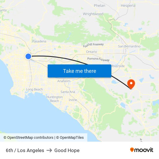 6th / Los Angeles to Good Hope map