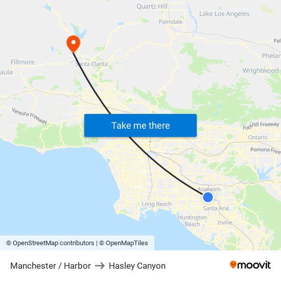 Manchester / Harbor to Hasley Canyon map