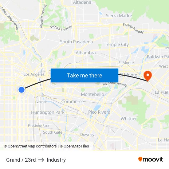 Grand / 23rd to Industry map