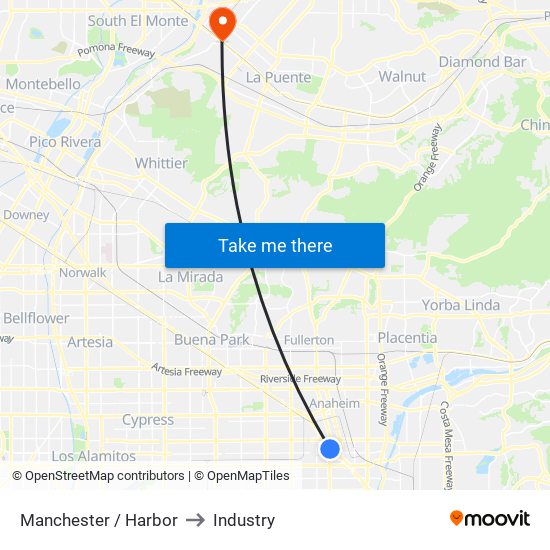 Manchester / Harbor to Industry map