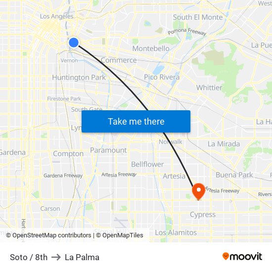 Soto / 8th to La Palma map