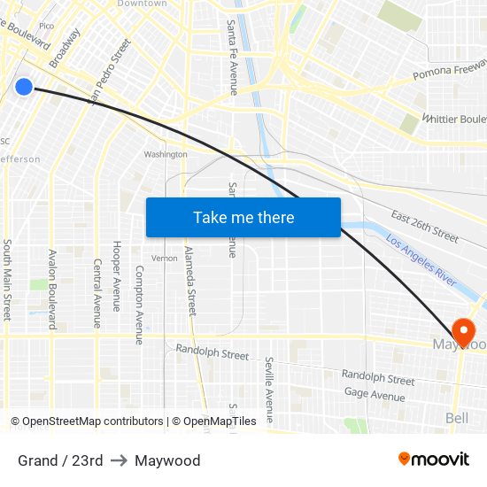 Grand / 23rd to Maywood map