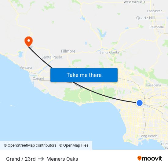 Grand / 23rd to Meiners Oaks map