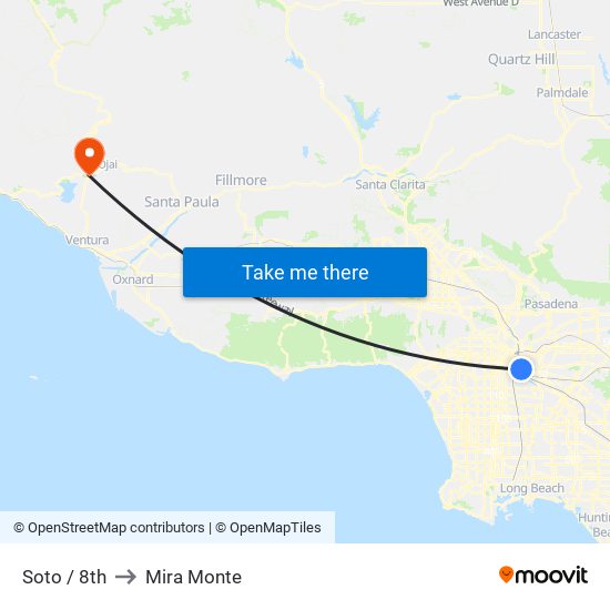 Soto / 8th to Mira Monte map