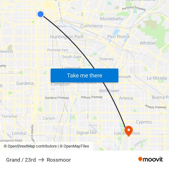 Grand / 23rd to Rossmoor map