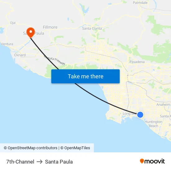 7th-Channel to Santa Paula map