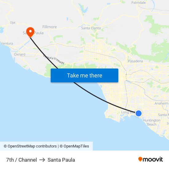 7th / Channel to Santa Paula map