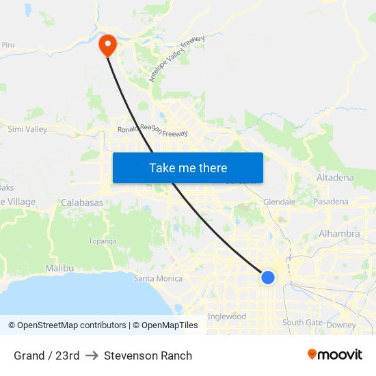 Grand / 23rd to Stevenson Ranch map