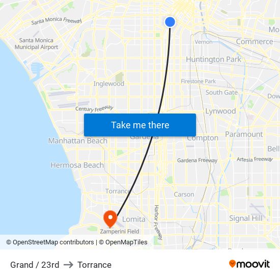 Grand / 23rd to Torrance map