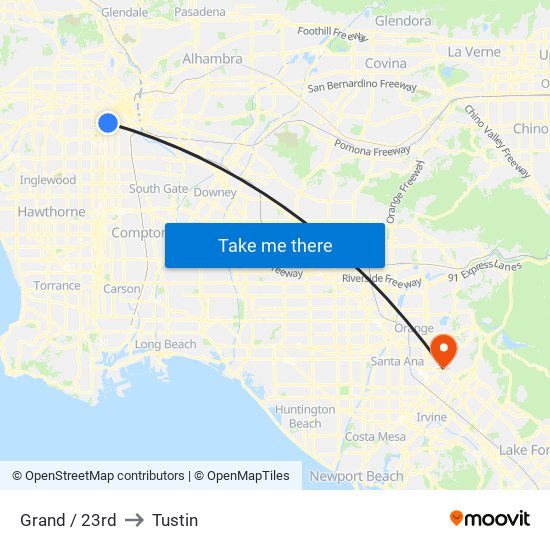 Grand / 23rd to Tustin map