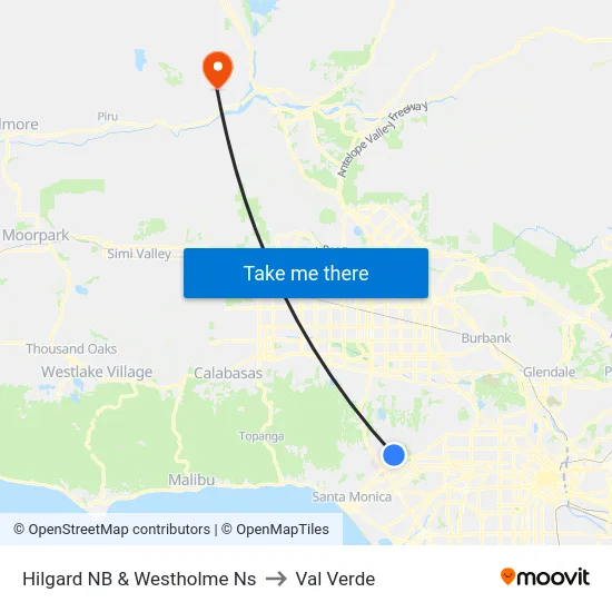 Hilgard NB & Westholme Ns to Val Verde map