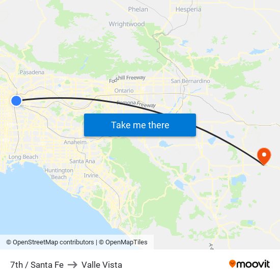 7th / Santa Fe to Valle Vista map