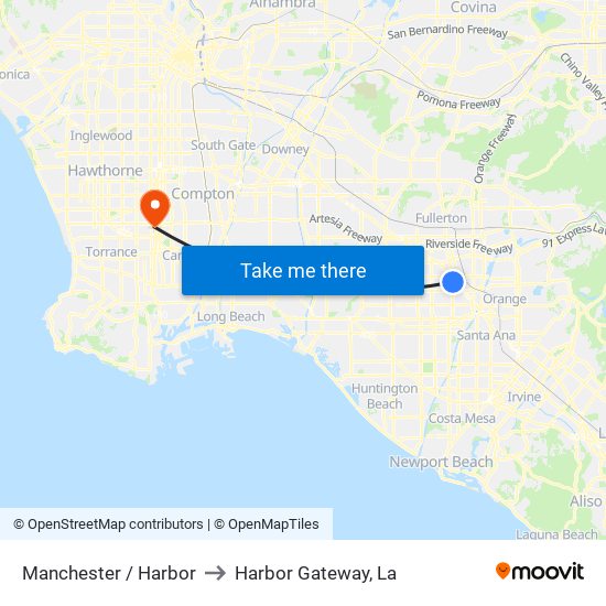 Manchester / Harbor to Harbor Gateway, La map