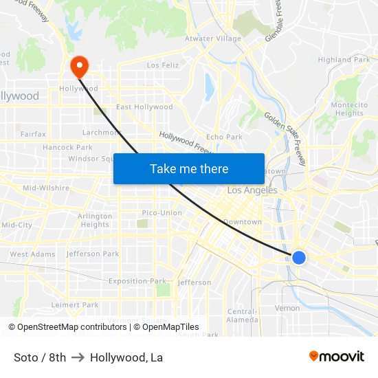 Soto / 8th to Hollywood, La map