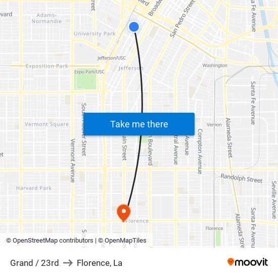 Grand / 23rd to Florence, La map