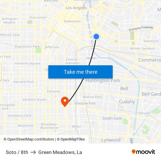 Soto / 8th to Green Meadows, La map