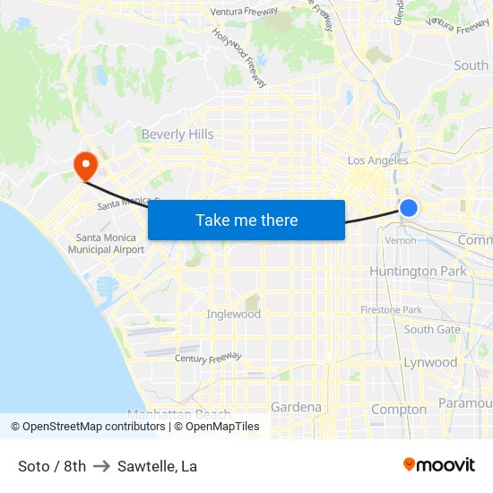 Soto / 8th to Sawtelle, La map