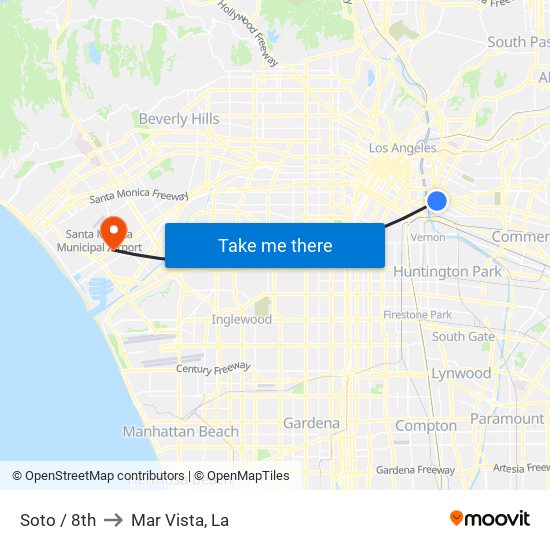 Soto / 8th to Mar Vista, La map