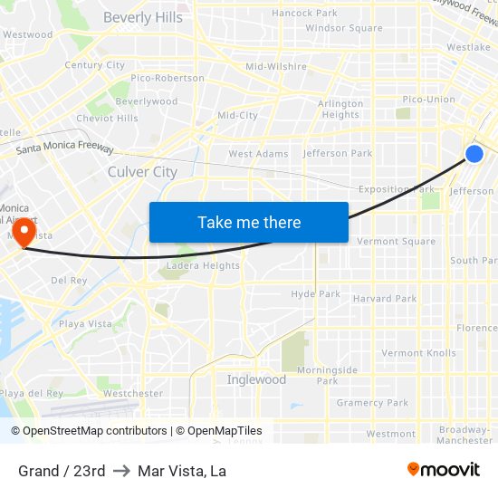 Grand / 23rd to Mar Vista, La map