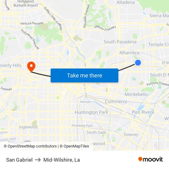 San Gabriel to San Gabriel with public transportation