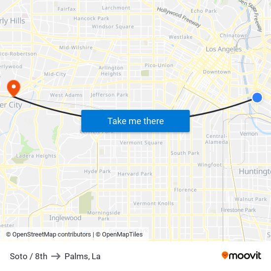 Soto / 8th to Palms, La map