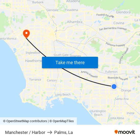 Manchester / Harbor to Palms, La map