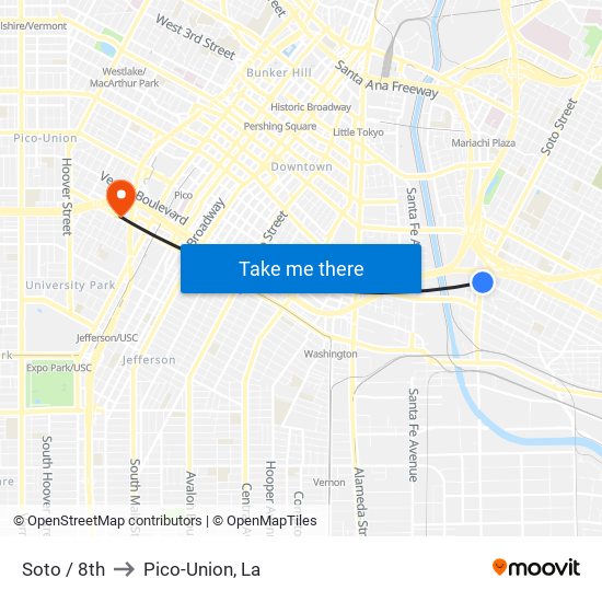 Soto / 8th to Pico-Union, La map