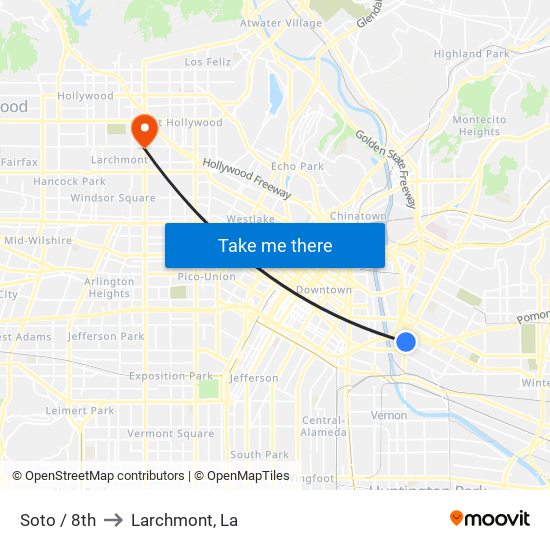 Soto / 8th to Larchmont, La map