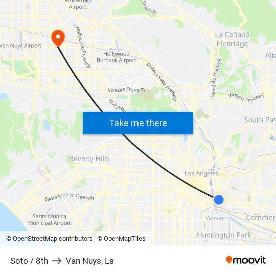 Soto / 8th to Van Nuys, La map