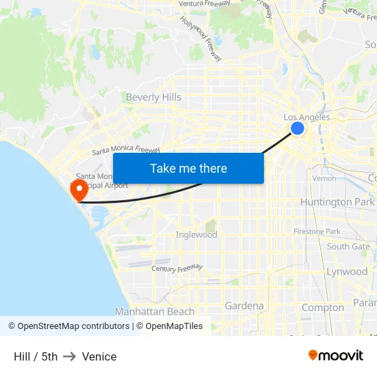 Hill / 5th to Venice map
