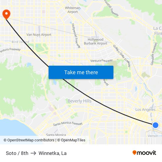 Soto / 8th to Winnetka, La map