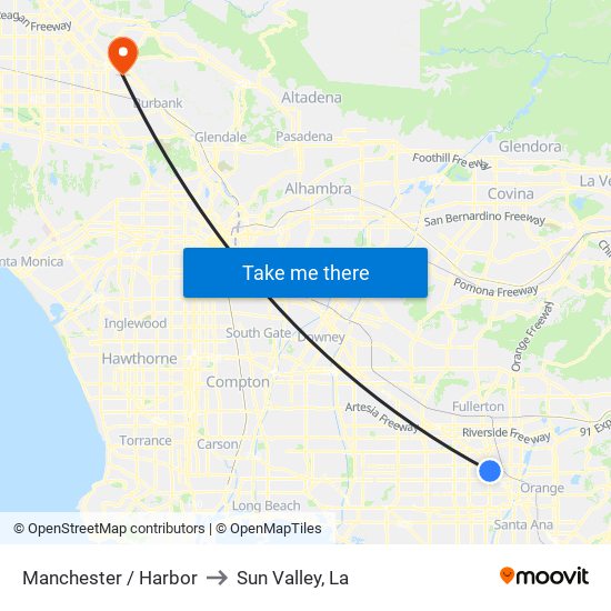 Manchester / Harbor to Sun Valley, La map