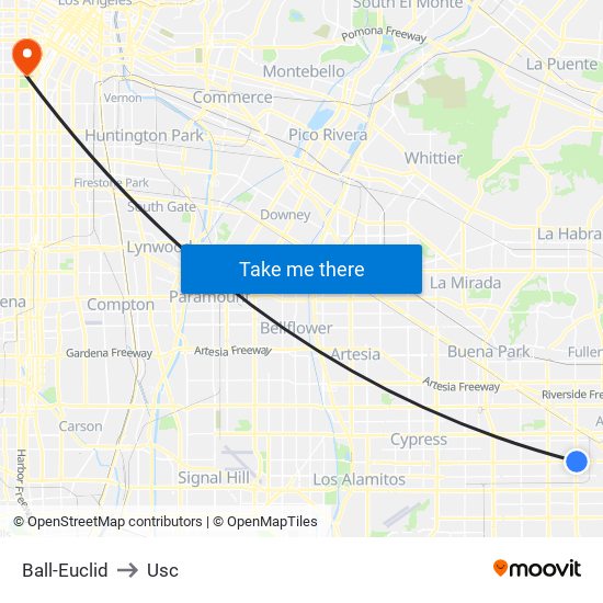 Ball-Euclid to Usc map