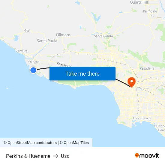 Perkins & Hueneme to Usc map