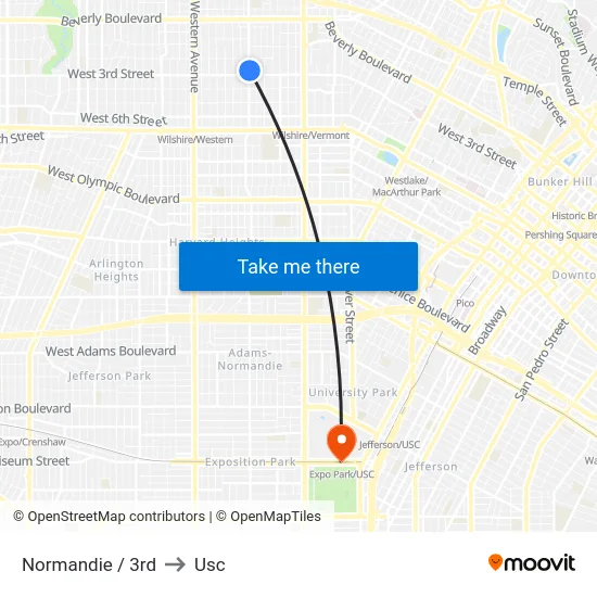 Normandie / 3rd to Usc map