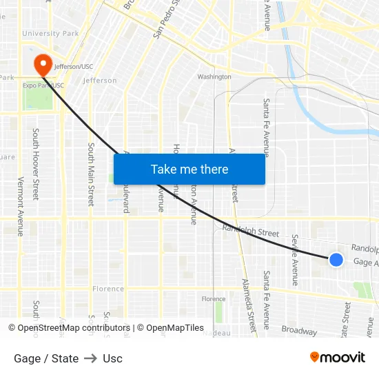 Gage / State to Usc map
