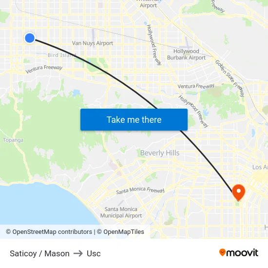 Saticoy / Mason to Usc map