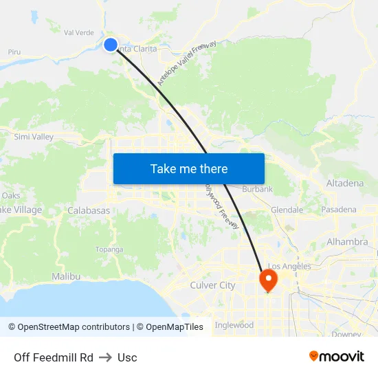 Off Feedmill Rd to Usc map