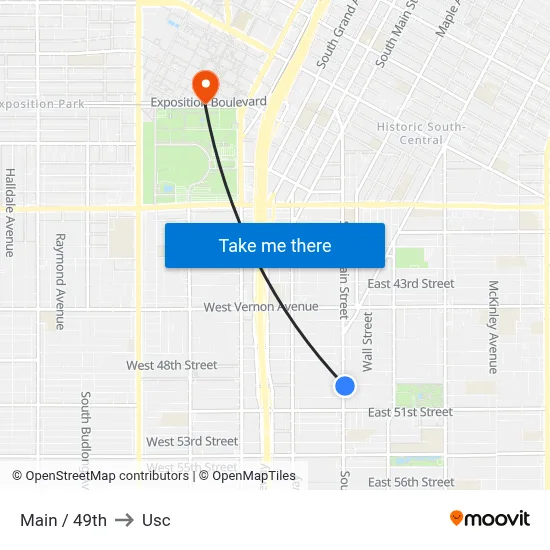 Main / 49th to Usc map