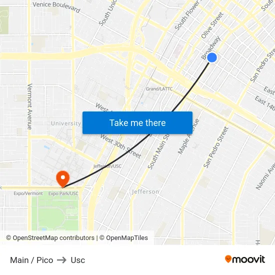 Main / Pico to Usc map
