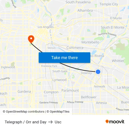 Telegraph / Orr and Day to Usc map