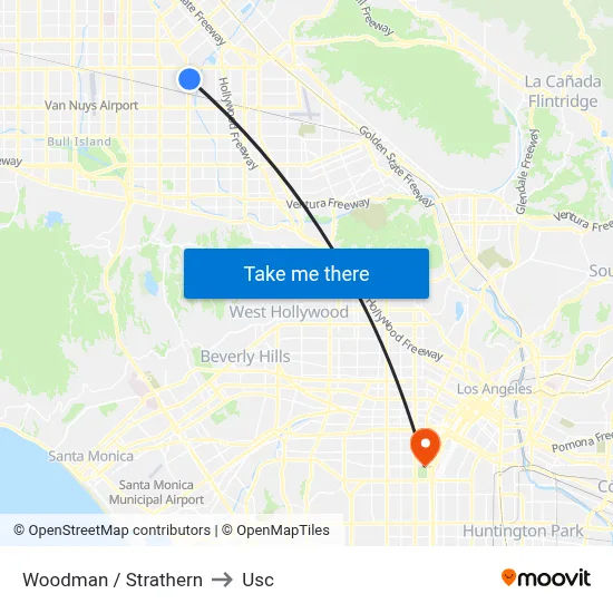 Woodman / Strathern to Usc map