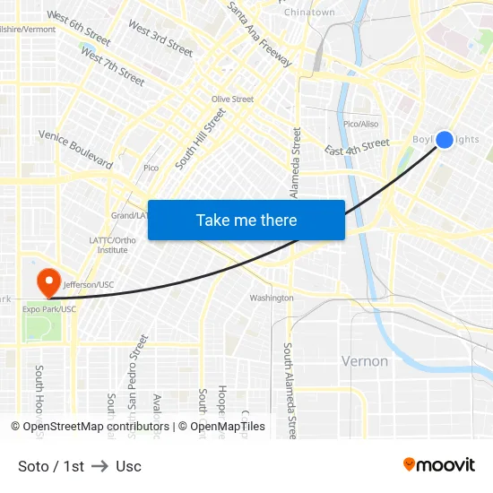 Soto / 1st to Usc map