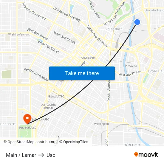 Main / Lamar to Usc map