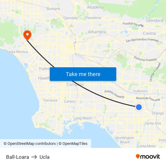 Ball-Loara to Ucla map