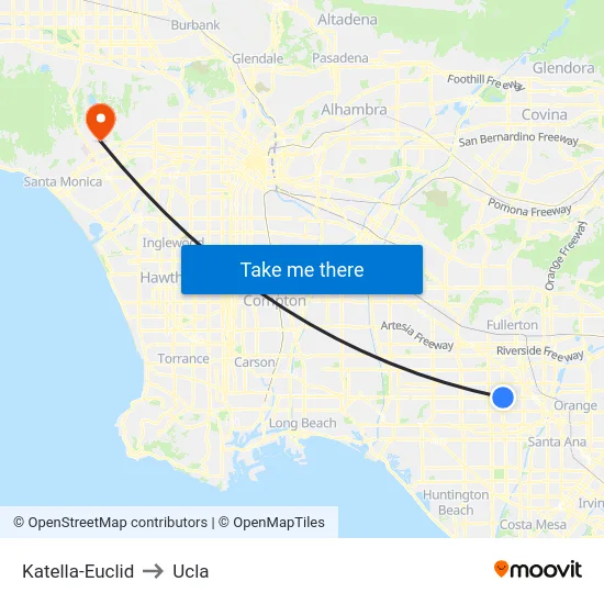 Katella-Euclid to Ucla map